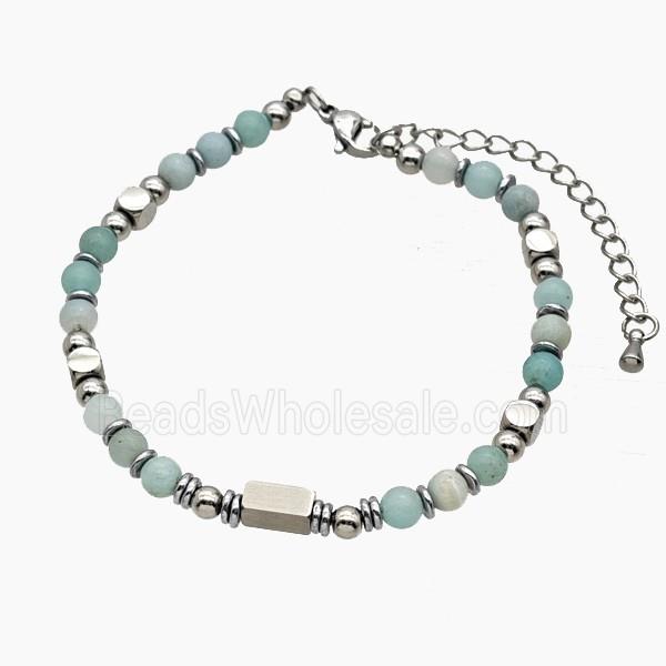 Blue Amazonite Bracelets Adjustable