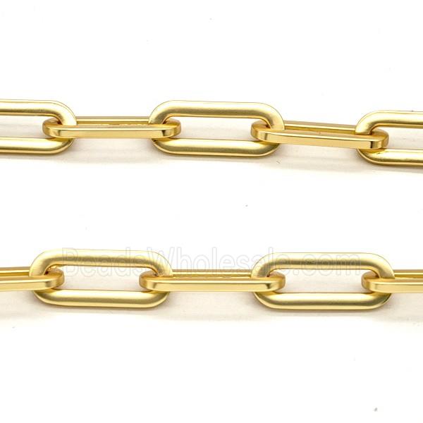 Aluminium Chain Duck Matte Gold