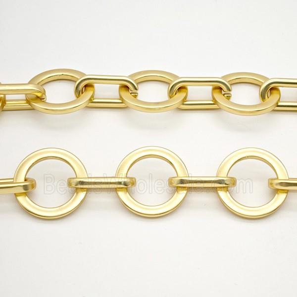Aluminium Chain Duck Matte Gold