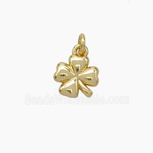 Copper Clover Pendant Gold Plated