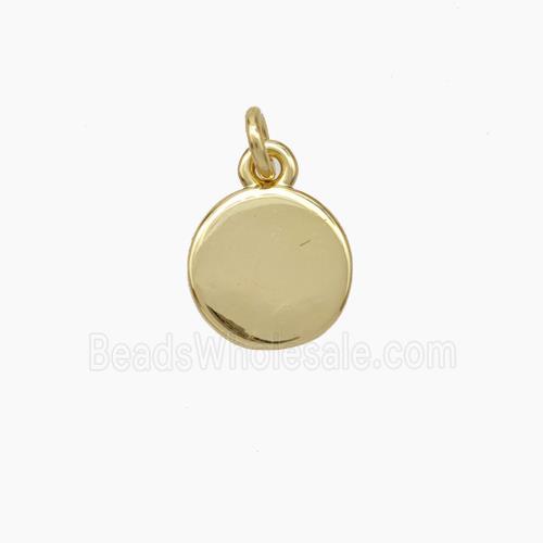 Copper Coin Pendant Gold Plated