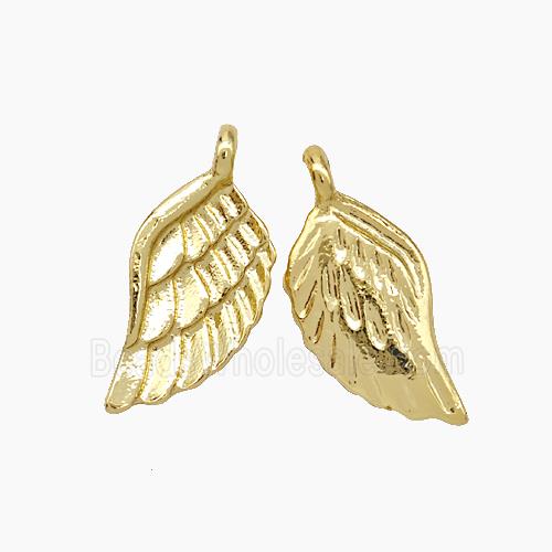 Copper Angel Wings Pendant Gold Plated
