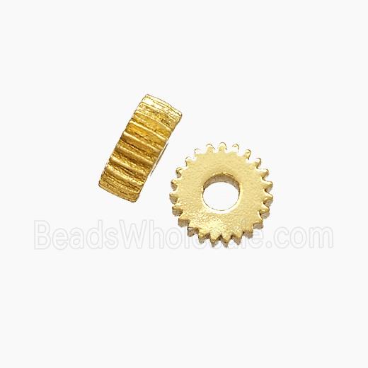 Copper Heishi Spacer Beads Gold Plated