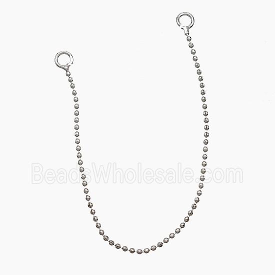 copper Ball Wire Earrings Platinum Plated