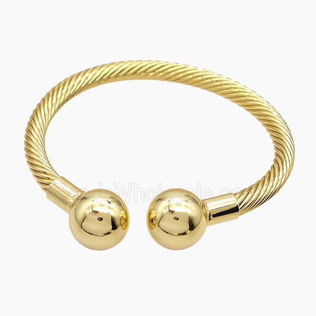 Copper Bangle Gold Plated