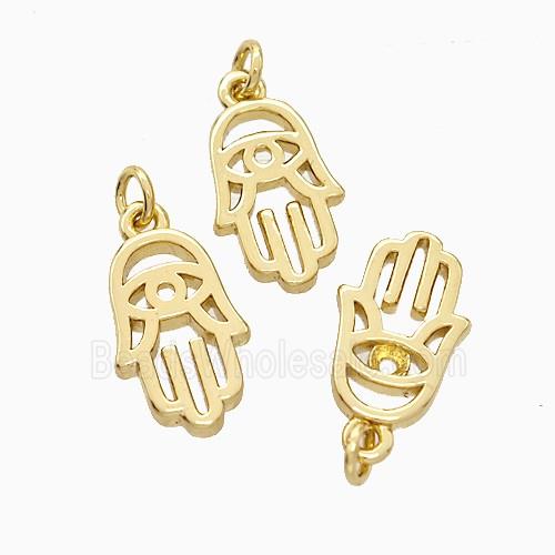 Copper Hamsahand Pendant Gold Plated