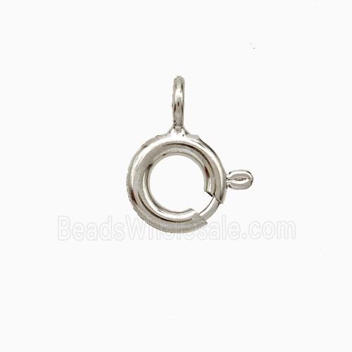 Copper Clasp Platinum Plated