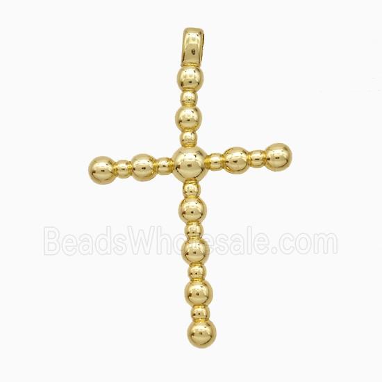 Copper Cross Pendant Gold Plated