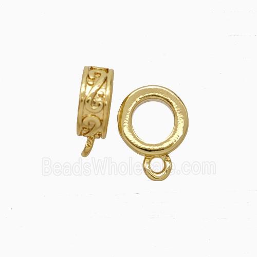 Copper Hanger Bail Gold Plated