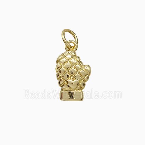 Copper Glove Pendant Gold Plated