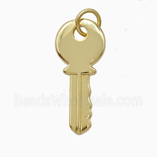 Copper Key Pendant Gold Plated
