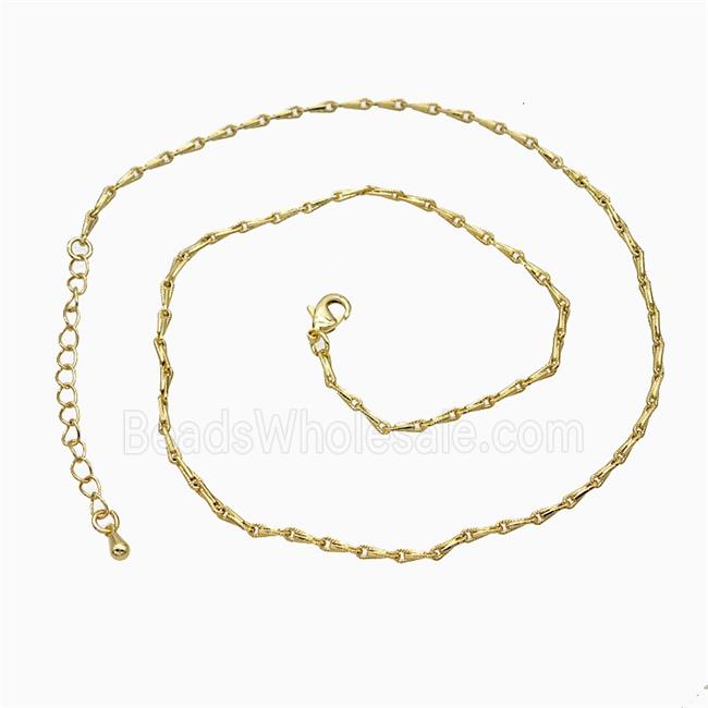 Copper Necklace Chain Gold Plated
