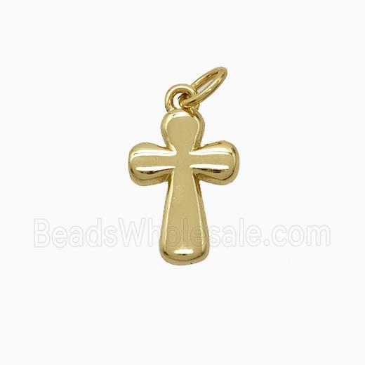 Copper Cross Pendant Gold Plated