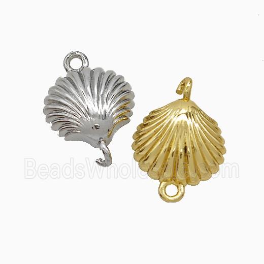Copper Scallop Shell Connector Mixed