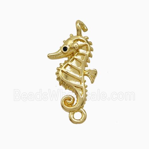 Copper Seahorse Connector Gold Plated