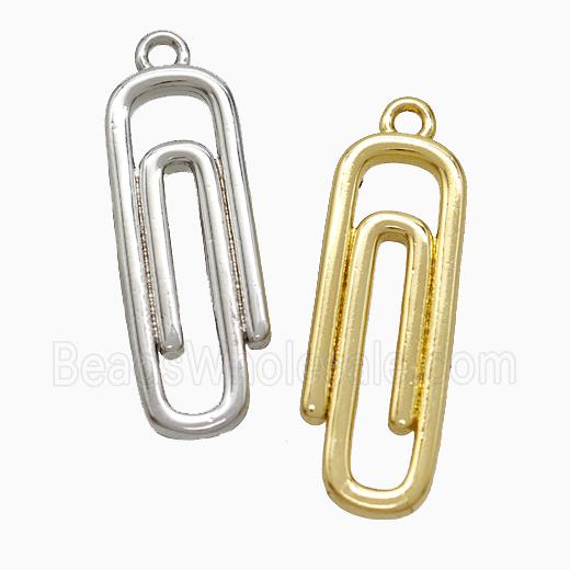 Copper Paperclip Pendant Mixed