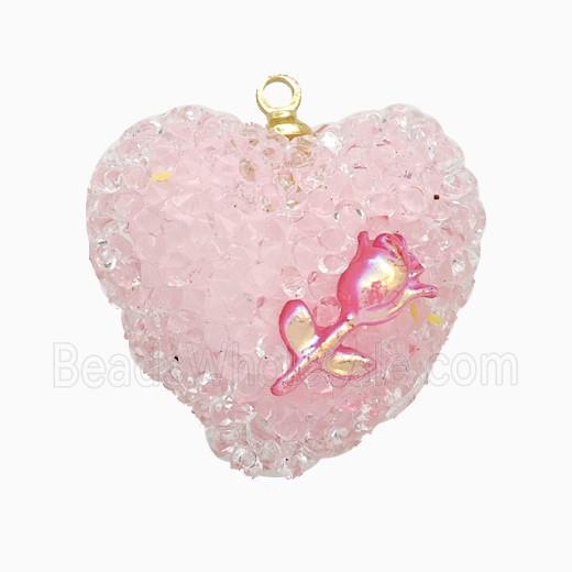 Enamel Copper Pendant, Gold Plated