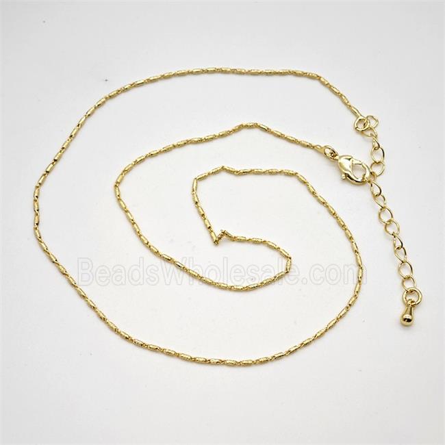 Copper Necklace, Gold Plated