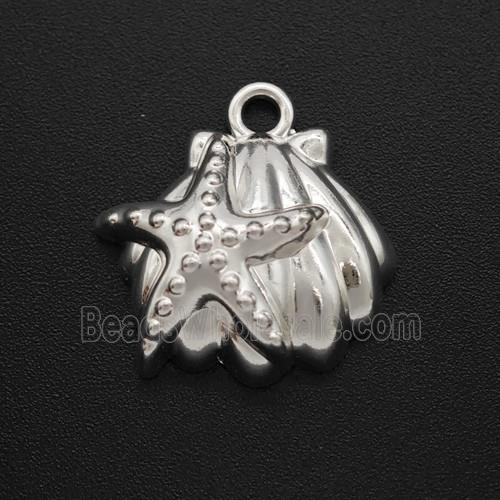 Copper Pendant, Silver Plated