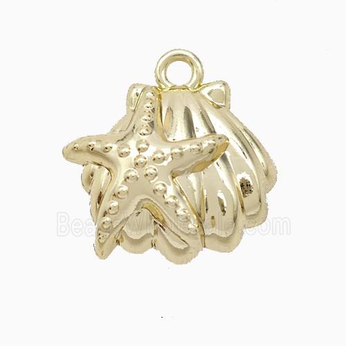 Copper Pendant, Gold Plated