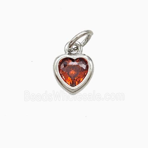 Copper Pendant Pave Zircon, Gold Plated