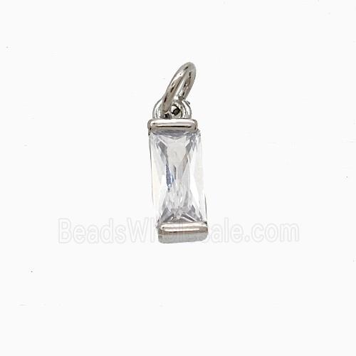 Copper Pendant Pave Zircon, Gold Plated