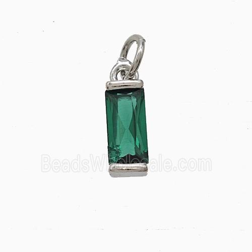 Copper Pendant Pave Zircon, Gold Plated