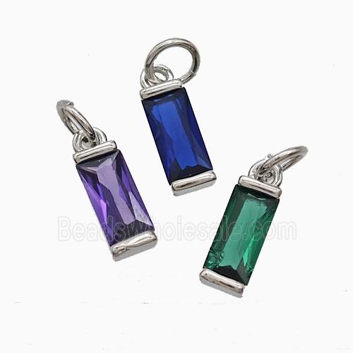 Copper Pendant Pave Zircon, Gold Plated