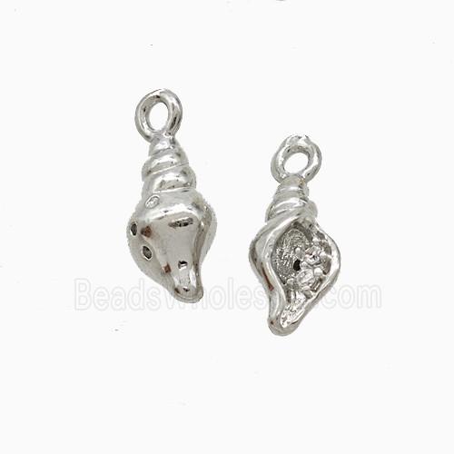 Copper Pendant Pave Zircon, Gold Plated