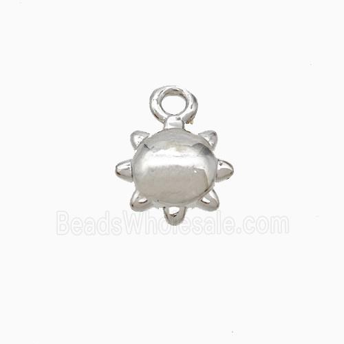 Copper Pendant Pave Zircon, Gold Plated