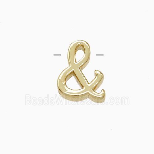Copper Pendant Pave Zircon, Gold Plated