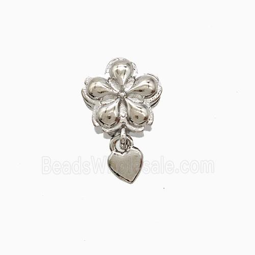 Copper Pendant Pave Zircon, Gold Plated