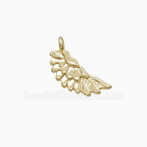 Copper Pendant Pave Zircon, Gold Plated