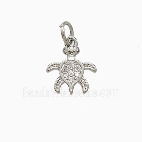 Copper Pendant Pave Zircon, Gold Plated