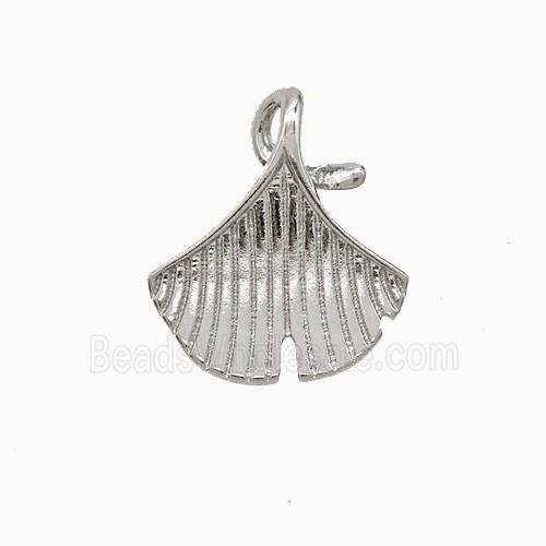 Copper Pendant Pave Zircon, Gold Plated