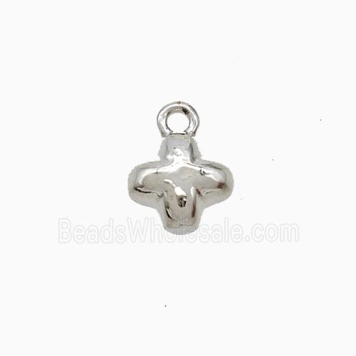 Copper Pendant Pave Zircon, Gold Plated