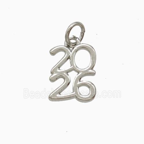 Copper Pendant Pave Zircon, Gold Plated