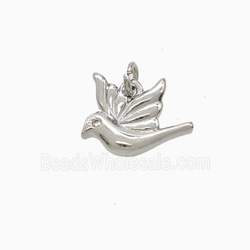 Copper Pendant Pave Zircon, Gold Plated