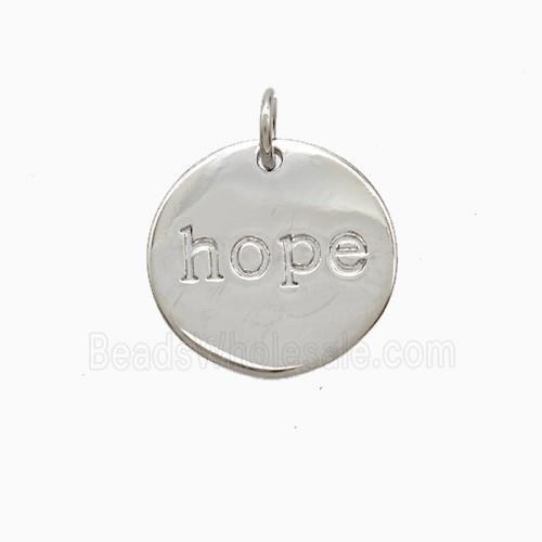 Copper Pendant Pave Zircon, Gold Plated