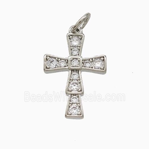 Copper Pendant Pave Zircon, Gold Plated