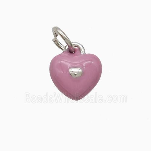 Enamel Copper Pendant, Gold Plated