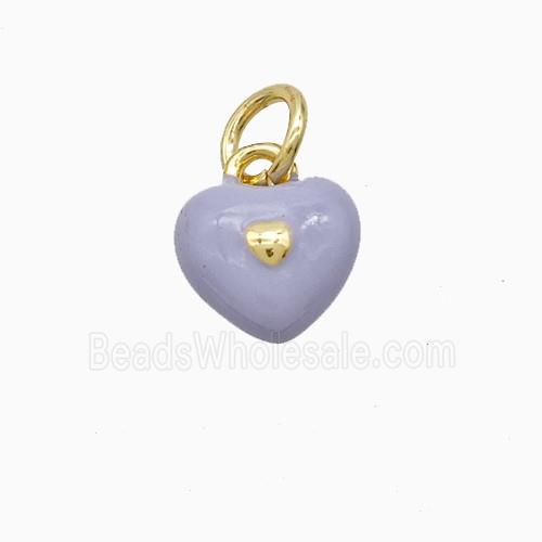 Enamel Copper Pendant, Gold Plated