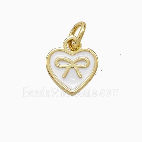 Enamel Copper Pendant, Gold Plated
