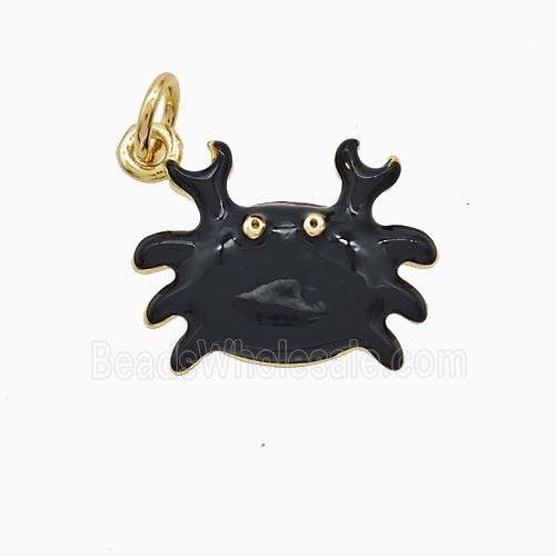 Enamel Copper Pendant, Gold Plated