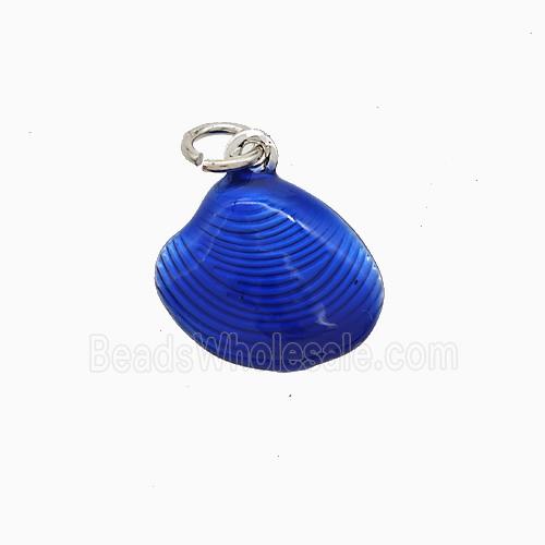 Enamel Copper Pendant, Gold Plated