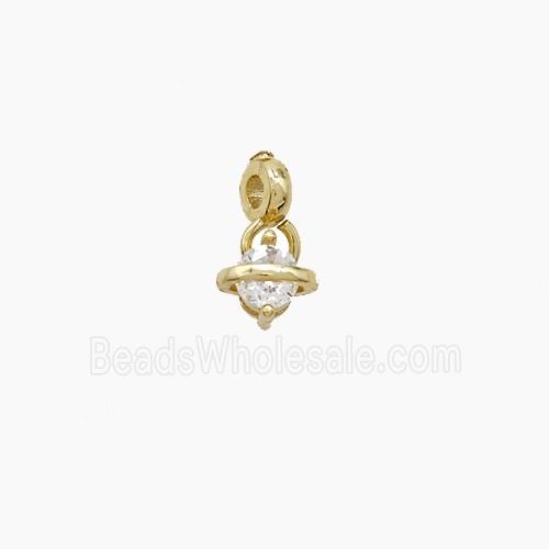 Enamel Copper Pendant, Silver Plated