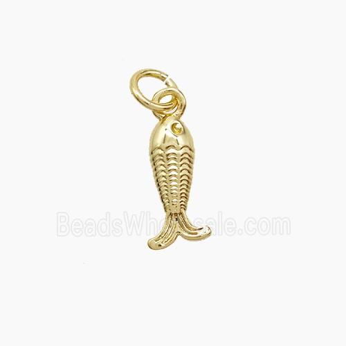 Copper Fish Pendant Gold Plated