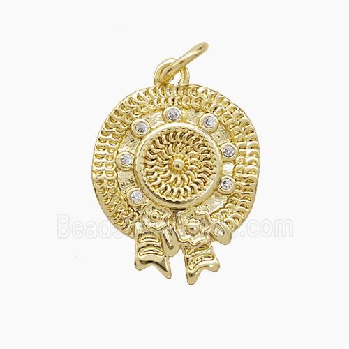 Copper Pendant, Gold Plated