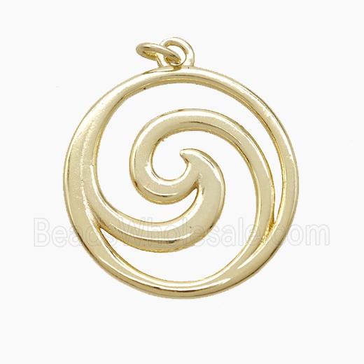 Copper Pendant, Gold Plated