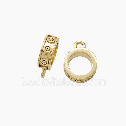 Copper Pendant, Gold Plated